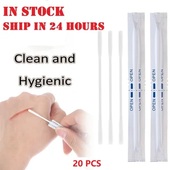 

20 Pcs/Box Disposable Wet Alcohol Disinfection Cotton Swabs Double Head Cleaning Stick Skin Cleaning Applicator Health Care