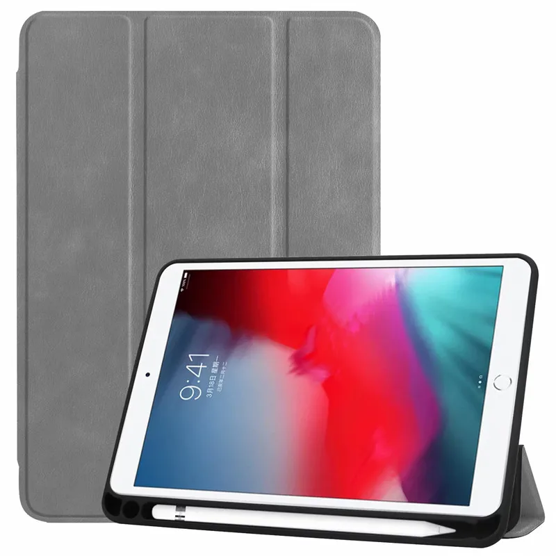 Чехол для iPad mini с держателем карандаша из искусственной кожи прозрачная задняя защитная крышка для iPad Mini 5 Case A2133 7,9''