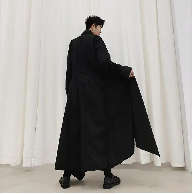 2019One size! Японское ленивое женское шифоновое свободное лоскутное платье с длинным рукавом с поясом на талии нерегулярная ветровка с длинными рукавами тонкая секционная Однотонная рубашка