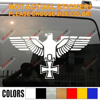 

Bundesadler Reichsadler Eagle Iron Cross Decal Sticker WW2 German Army pick size color