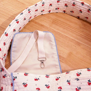 Cat Carrier Bags Puppy Handmade Small Pet Dog Outdoor Travel Handbag Canvas Single Shoulder Bag Tote Shoulder Bag Breathable 6