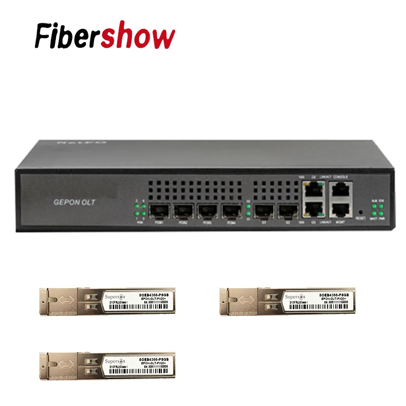EPON OLT 4PON порты Ethernet FTTH мини OLT(Оптический линейный терминал) CATV Перевозчик-класс высокой плотности волоконно-оптический Высокое качество маленький 1,25 г Профессиональный мини - Цвет: with 3P PON module