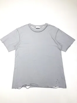 

2020 Summer New Askyurself T shirt Men Women Couples Hiphop Streetwear Oversized Destroy Hole T-Shirt Men