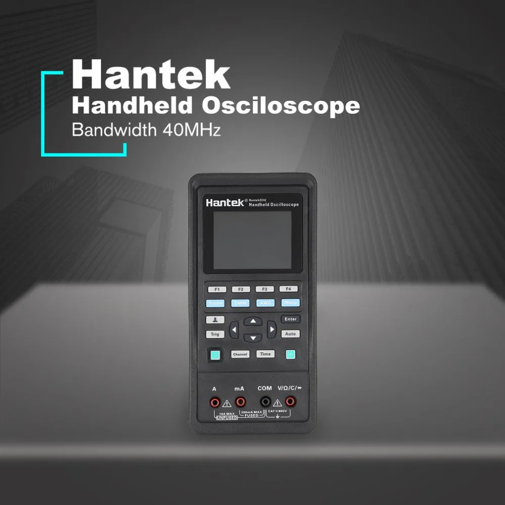 Hantek 2C42 Цифровые мультиметры Ручной осциллограф 3 в 1 интеллектуальный портативный мультитестер USB интерфейс полоса пропускания 40 МГц