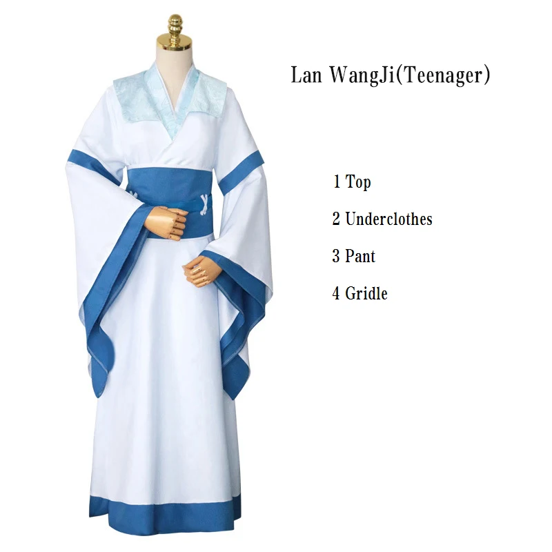 Аниме Mo Dao Zu Shi The Untamed главная роль Косплей Костюм Wei WuXian Lan Wangji Xue Yang Cos Grandmaster демонического культивирования - Цвет: Lan WangJi(Teenager)