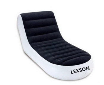 

L-shape Foldable Chaise Lounge Chair Lazy sofa bed PVC flocking double inflatable outdoor 165*84*79