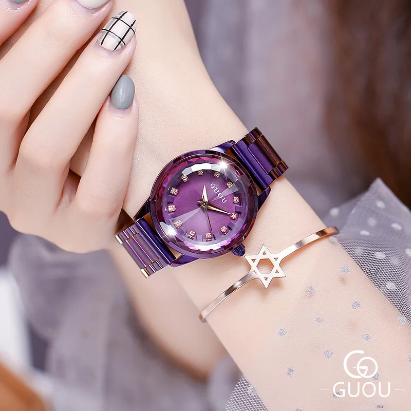 

Guou/Ancient Europe Ladies' Watch Waterproof Fashion 2018 New Style Cool Glorious Trend Douyin Celebrity Style Quartz Watch