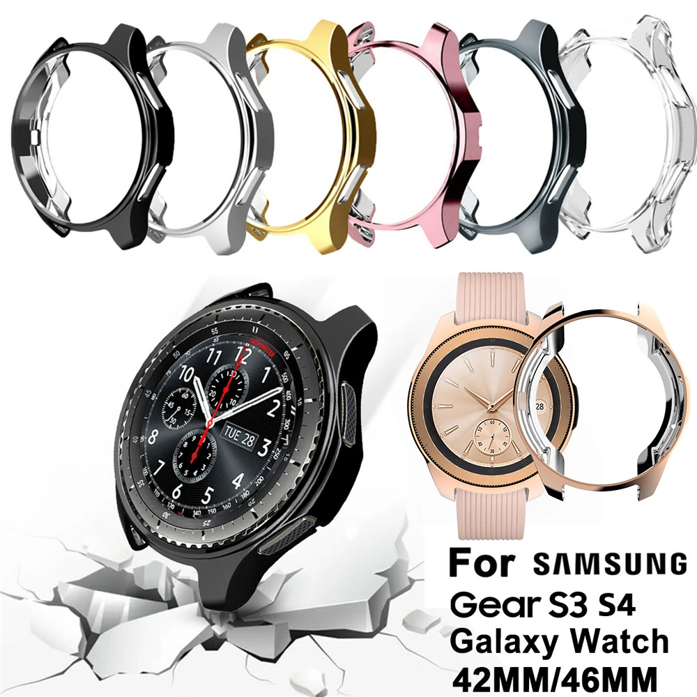 Чехол для часов 46/42 мм из ТПУ мягкий тонкий противоударный чехол Samsung Gear S3 Galaxy