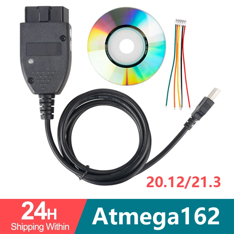 VAG COM 20.4 VAGCOM 20.4.2 HEX CAN USB Interface FOR VW AUDI Skoda Seat VAG 19.6 Multi-Language ATMEGA162+16V8+FT232RL