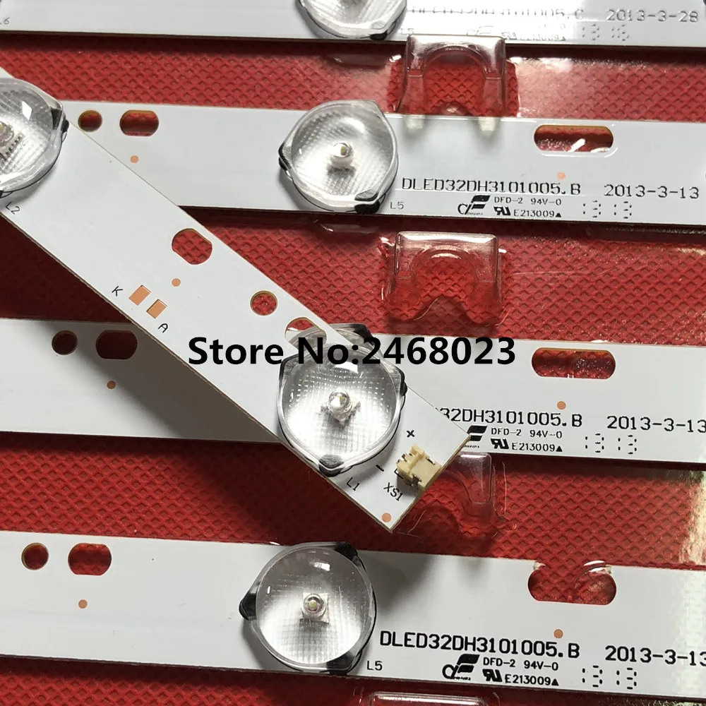 

12 pcs/Lot 100% new D304PHHB01F5B KJ315D10-ZC14F-03 303KJ315031 D227PGHBYZF6A E348423 1PCS=10LED 570mm LCD TV LED Back light