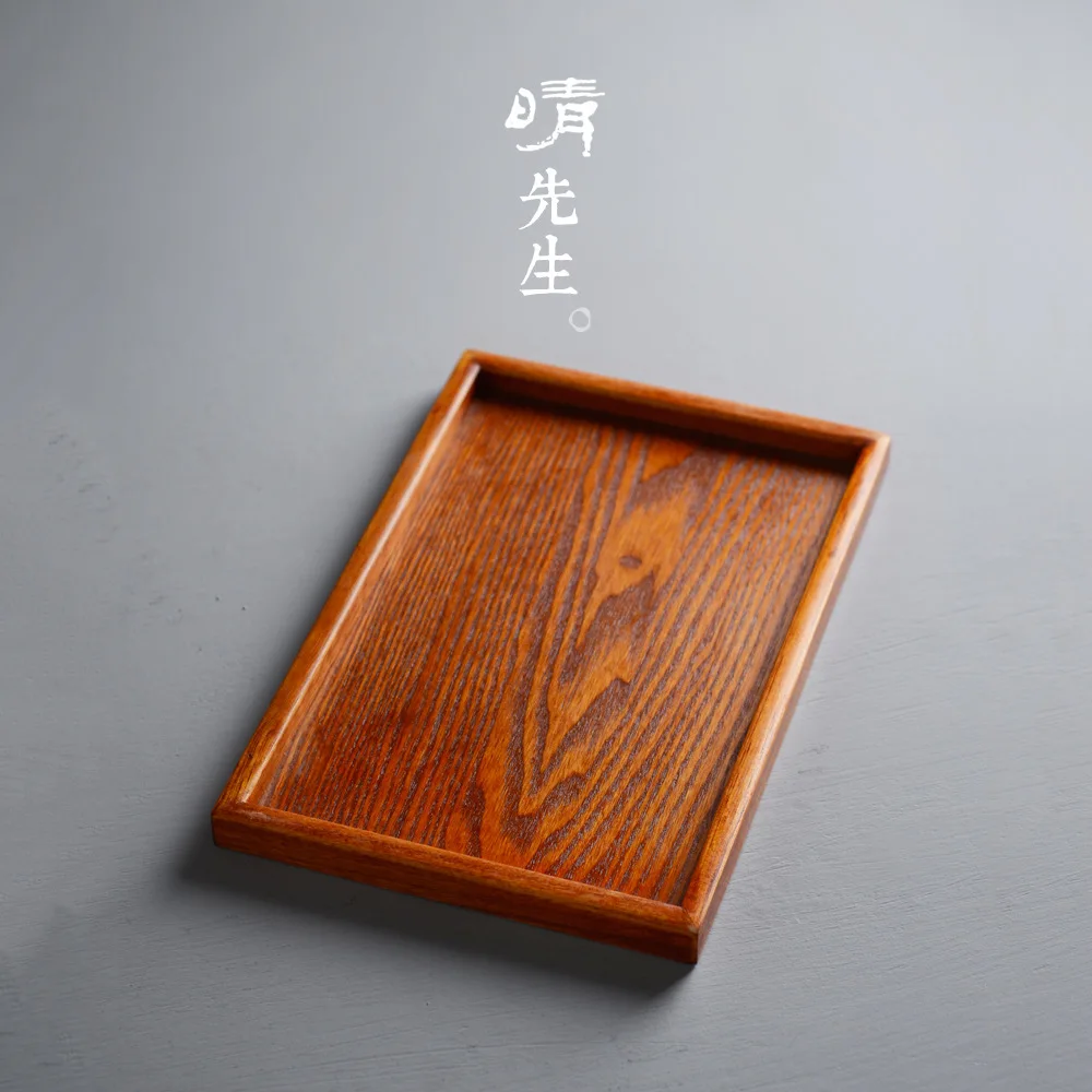 

Japanese Rectangle Solid Wood Tray Wooden Bread Tray Woodiness A Snack Tray Tea Water Hotel Tray Trencher You