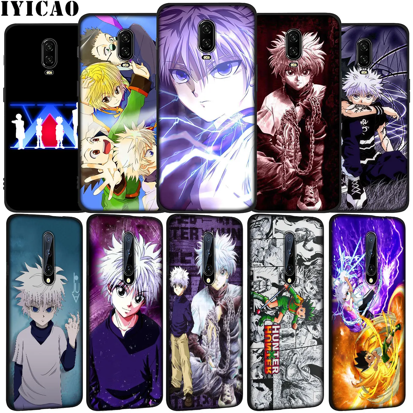 Hunter x GON FREECSS Soft TPU Black Silicone Phone Cover Case for OnePlus 7T 7 Pro 6T 6 5T 5 One Plus 7Pro | Мобильные телефоны и