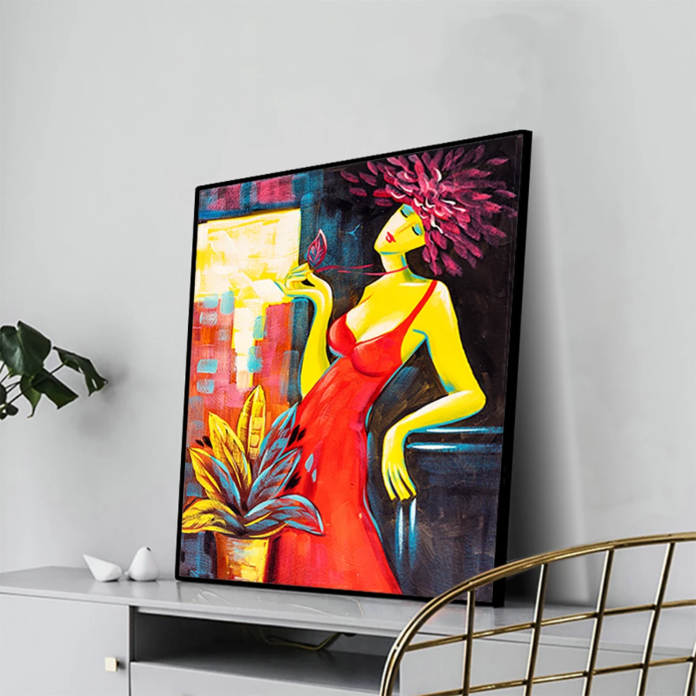 Abstract Girl Figure Picture Canvas Painting Calligraphy Poster And Print Home Decor Picture for Living Room Bedroom Bathroom Abstract Girl Figure Picture Canvas Painting Calligraphy Poster And Print Home Decor Picture for Living Room Bedroom Bathroom