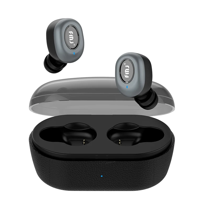 FMJ TWS Bluetooth Headset V5.0 Double Wheat Call In-Ear Sports Headset IPX5 Waterproof Mini Stereo Headset 600 mAh Charging Box