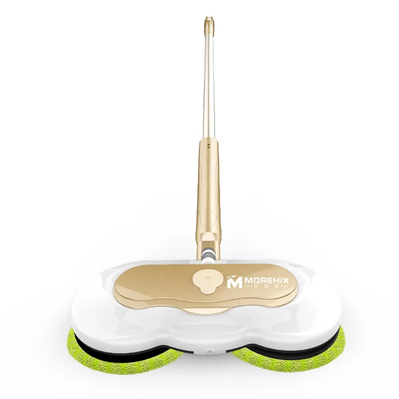 

60W Electric Mop Home Automatic Intelligent Wireless Charging with Water Tank Handheld Wiper Gold