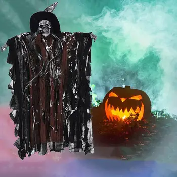 

Halloween Ghost Skull Hanging Props Party Decoration Screaming ghost A9T8