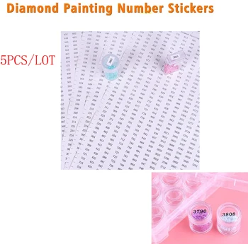 

Diamond Embroidery Accessories 5D DIY Diamond Painting Tools Square / Round Storage Box Storage Bottle dcm Number Label Sticker