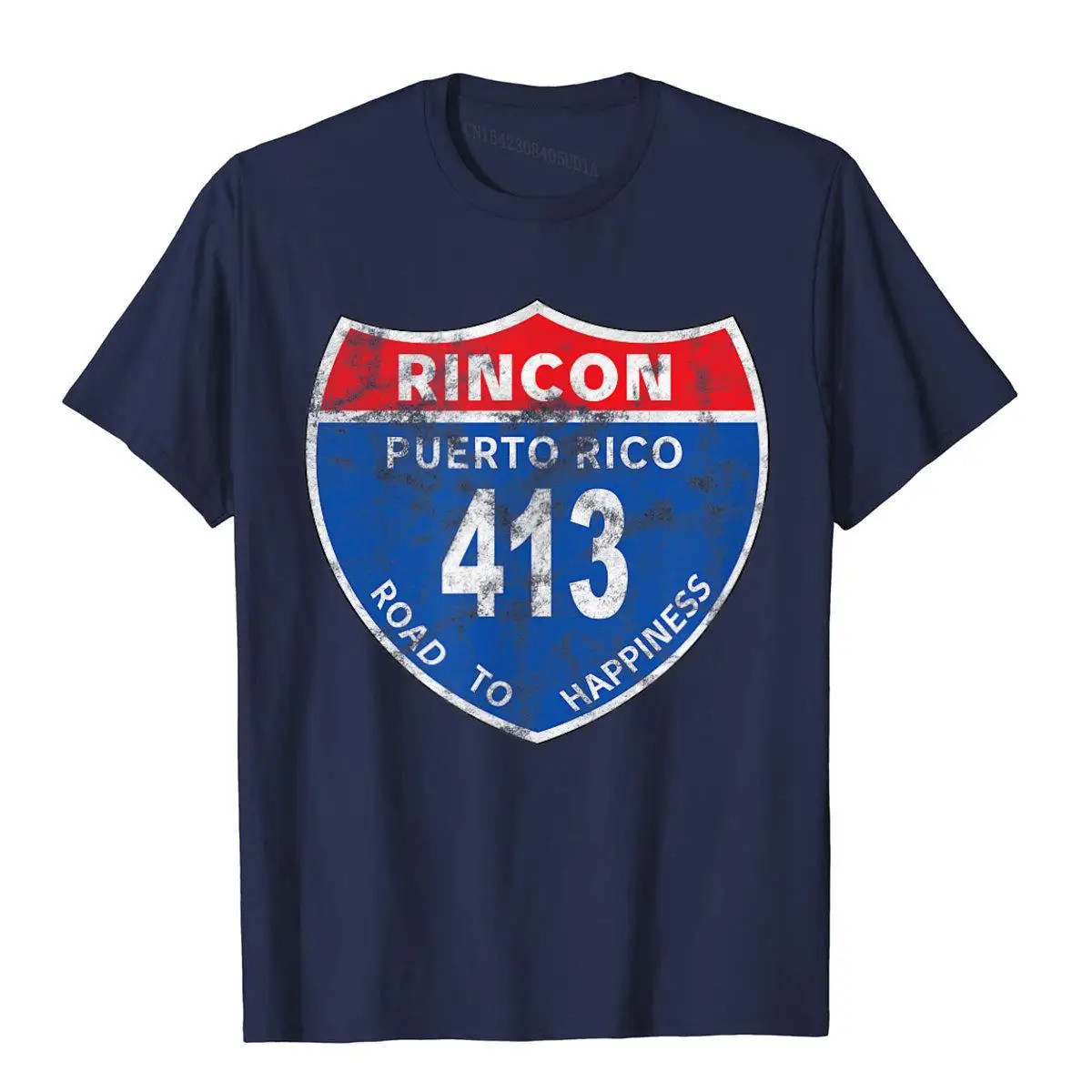 Rincon Road to Happiness T Shirt__B13535navy