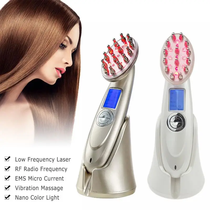 2020 Electric Hair Comb Anti-hair Loss Scalp Massage Instrument Oil Control Promote Blood Circulation Hairdressing | Красота и