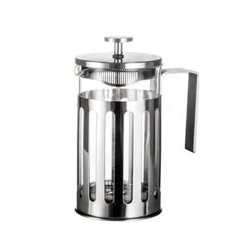 

Stainless Steel French Press Coffee Maker Cafetiere Percolator Tool Insulated Coffee Tea Brewer Pot With Filter Baskets