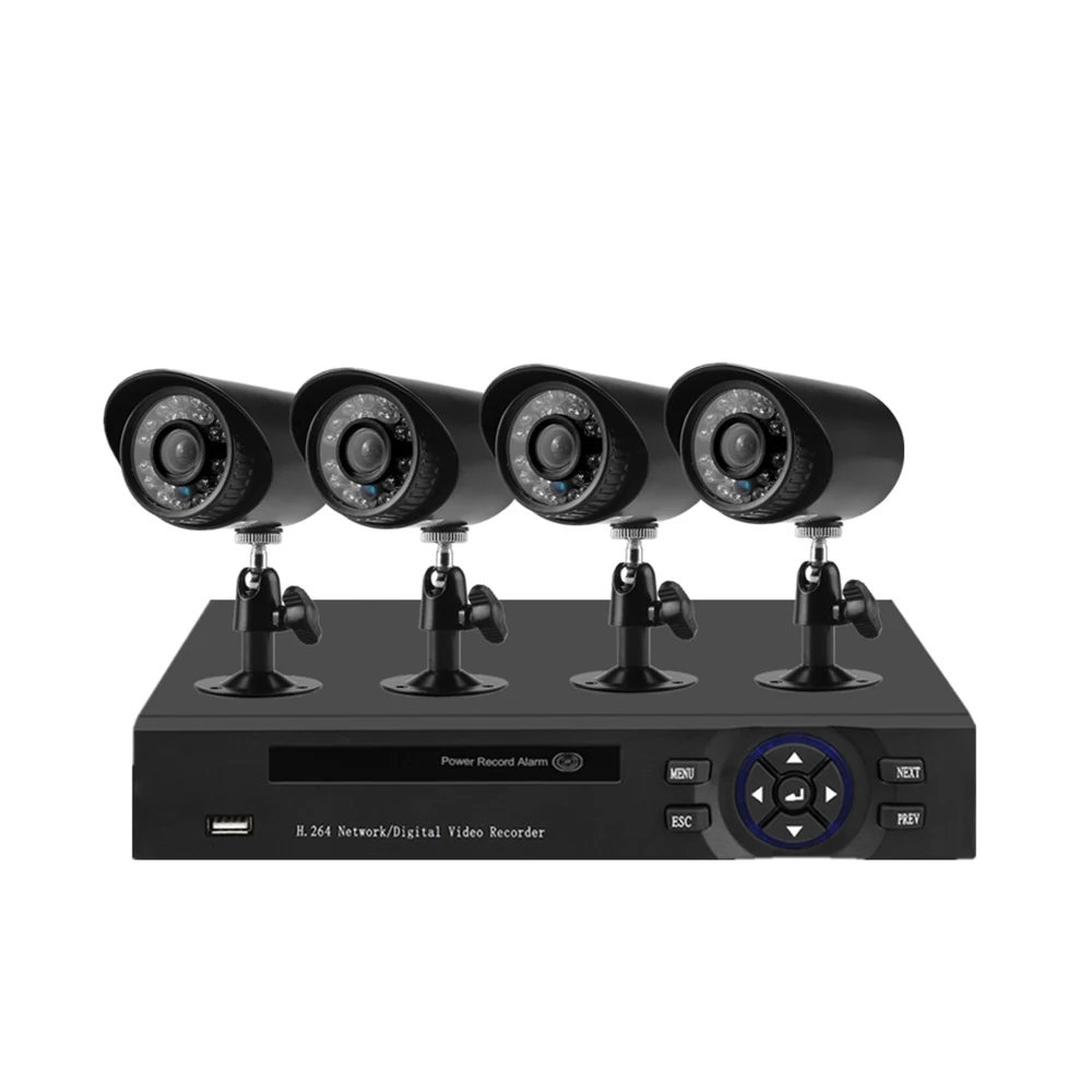 720/1080P 4CH AHD Survelliance Камера Безопасности DVR CCTV IP камера системы с 4 шт всепогодный Открытый IR-Cut US/UK/EU штекер