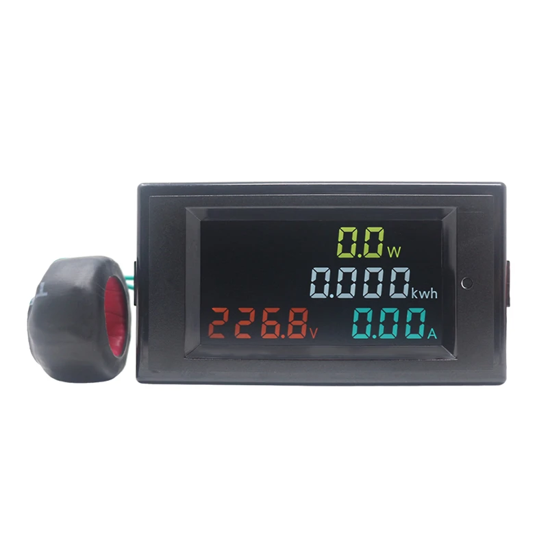 AC 80-300V/200-450V Volt 100A LCD Voltmeter Ammeter Amp Power Kwh Panel Meter 