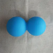 Портативный размер мягкий силиконовый Йога двойной Массажный мяч, фитнес расслаблять мышцы терапия товары для здоровья уход арахисовый мяч для упражнений