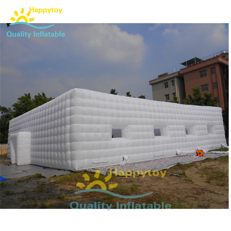 

Good Top Quality Colorful Beautiful Led White Big Inflatable Cube Tent For Wedding Parties Made Of Best Materials