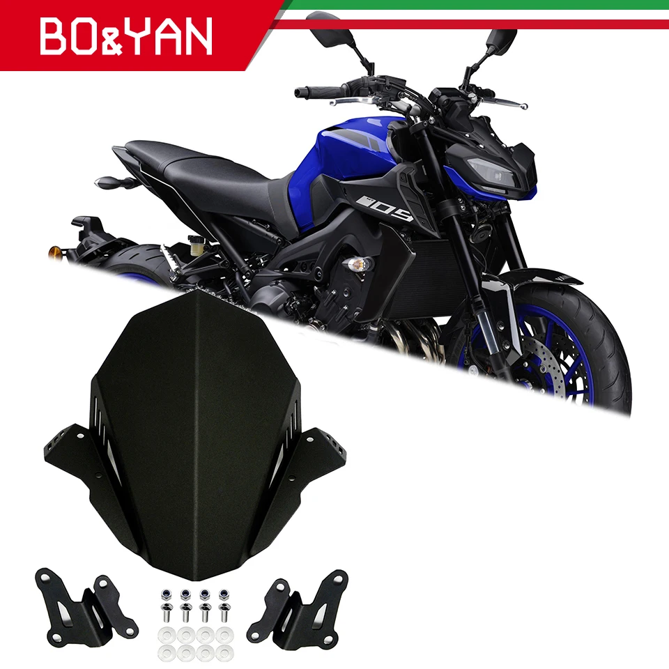 Дефлектор для мотоцикла Yamaha MT 09 MT09 FZ FZ09 2018 2019 2020 лобовое стекло с ЧПУ| |