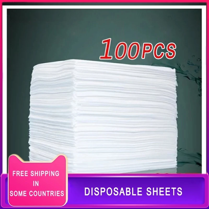 

100pcs 80x180cm Disposable Bed Sheet Non-woven SPA Massage Table Sheet Paper Sheet Towel