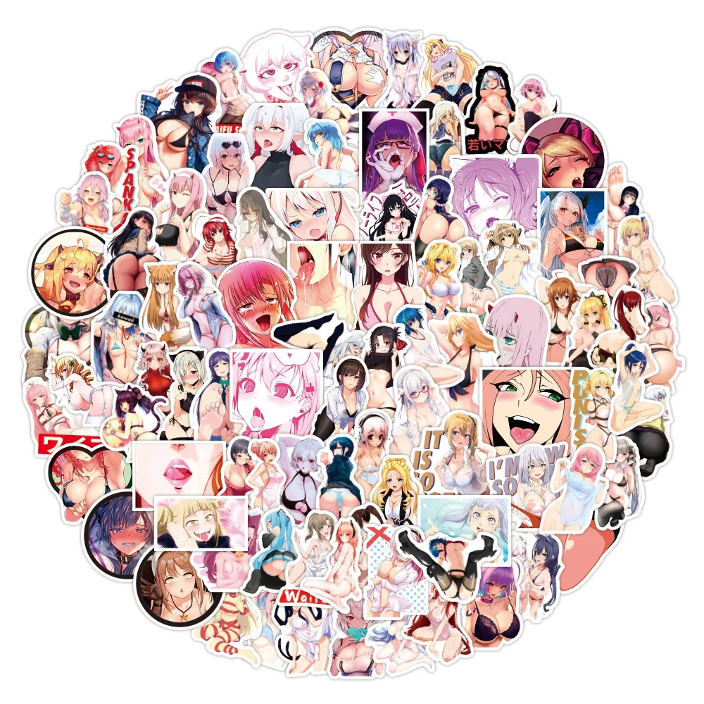 50/100 шт. аниме Hentai Sexy Waifu Pinup Girl Bunny Decal Sticker s граффити чемодан ноутбук автомобиль