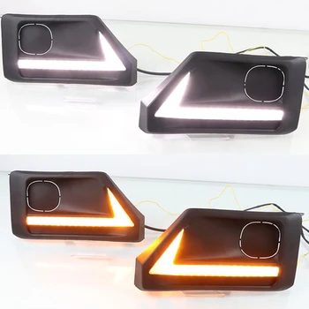 

Car Flashing 2Pcs LED DRL Day Light for Toyota RAV4 Adventure 2019 2020 Daytime Running Light Fog Lamp with Dynamic Signal