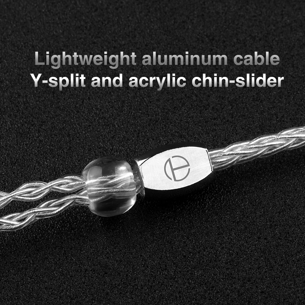 Чисто Серебристые наушники кабель 2 5 мм/3 мм разъем 2pin 0 75 78 Mmcx Diy Аудио Плетеный