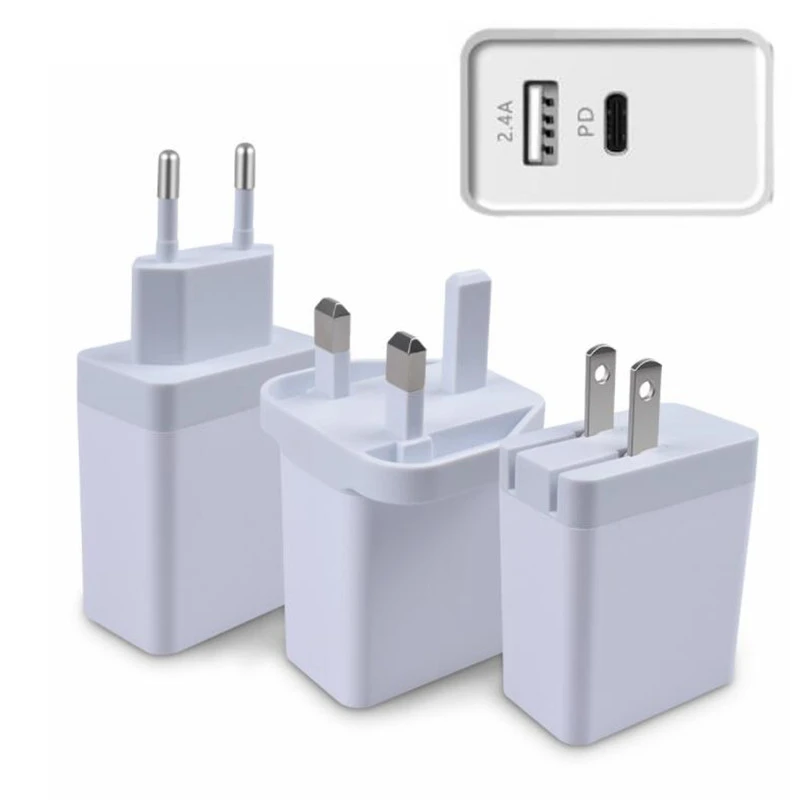 US $590.00 Type C QC 30 PD Quick Charge Eu US UK Ac Home Travel Wall Charger For Samsung S8 S9 S10 Note 10 Phone 7 8 X 11 Android Phone
