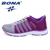 BONA New Women Running Shoes Mesh Knit Trainers Designer Trends Tennis Sports Outdoor Walking Jogging Sneakers Women ► Photo 2/6