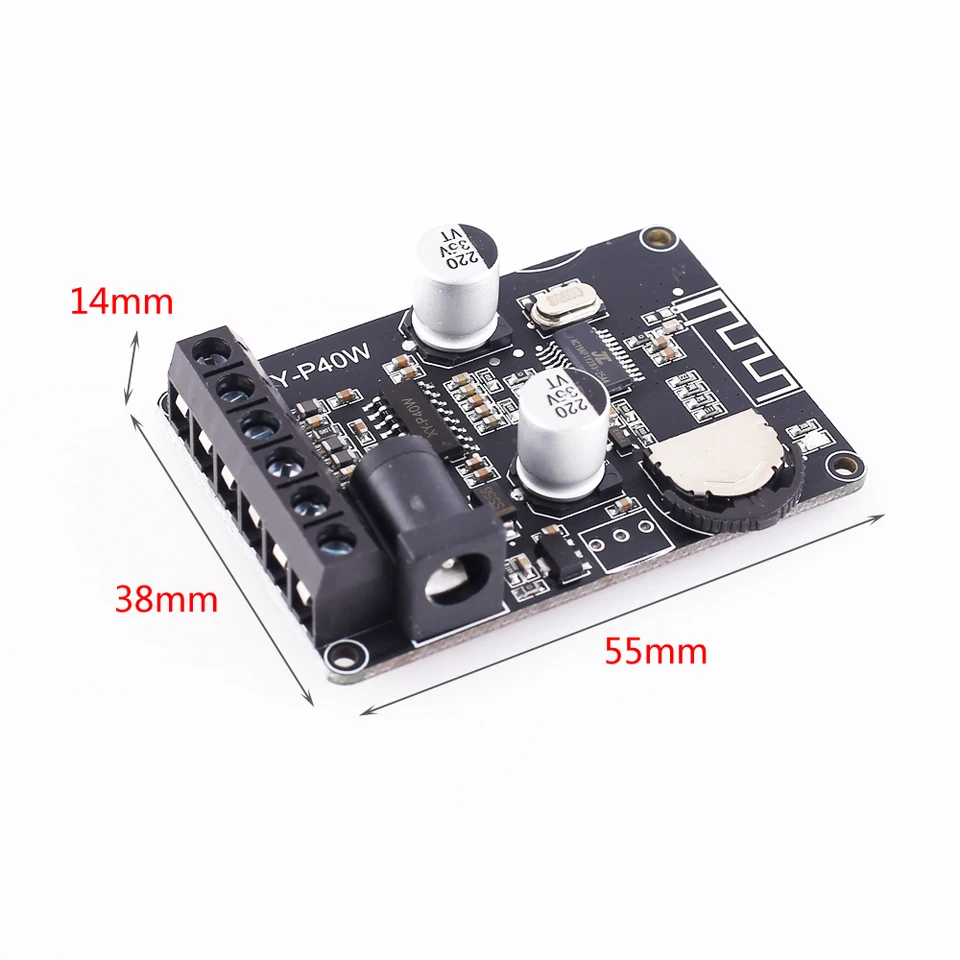 DC 12V 24V Bluetooth Audio Receiver Module 15W-30W *2 Stereo Amplifier Board