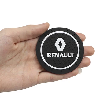 

1pcs car interior mats water coaster leather pad For Renault Megane 2 3 Duster Logan Clio Laguna 2 Captur Car Accessories