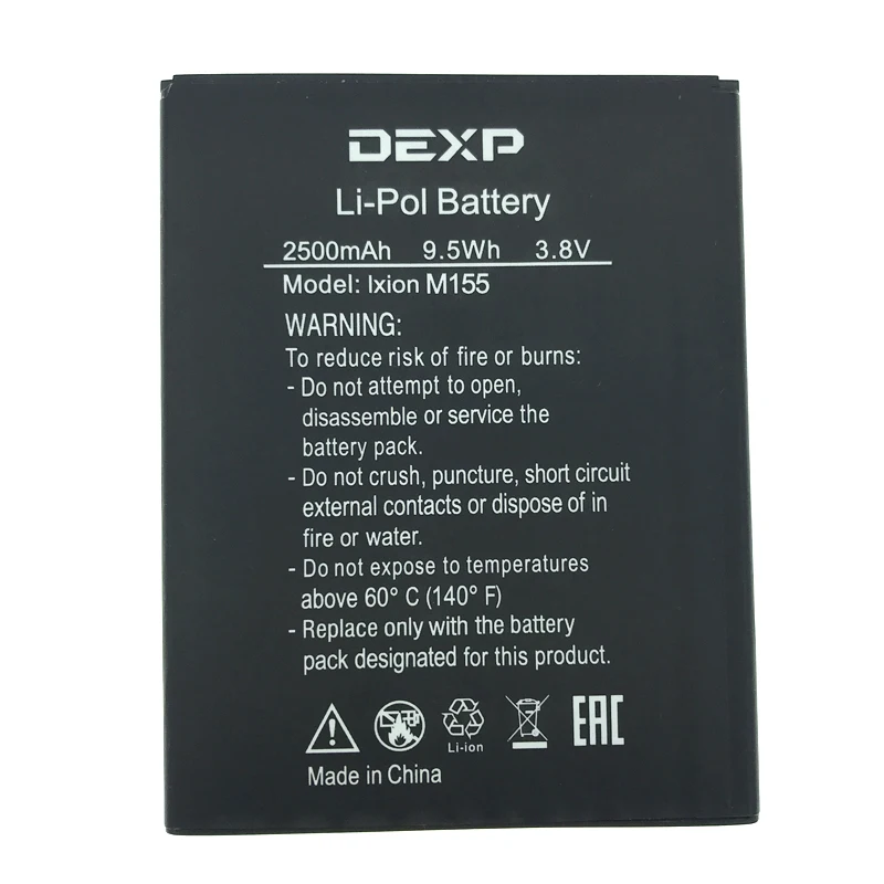

NEW Original 2500mAh lxion m155 battery for DEXP IXION M155 High Quality Battery+Tracking Number