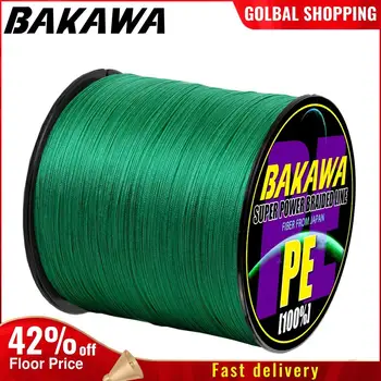 BAKAWA 4 плетеная леска Длина: 300 м/330yds диаметр: 0,2 мм-0,42 мм, размер: 10-85 фунтов Япония PE плетеная леска плавающая леска 1