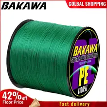 BAKAWA 4 Braided Fishing Line Length:300m/330yds Diameter:0.2mm-0.42mm,size:10-85lb Japan PE braided line Floating Line