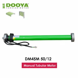 Dooya DM45M 50/12 Manual Tubular Motor for Motorized Rolling Shutter Door/Awning,Manual Control+Rf433 Control,220/230V 205W