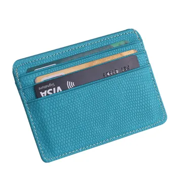 

2020 small card holder fashion neutral women lychee pattern bank card bag coin bag card holder leather business card holder
