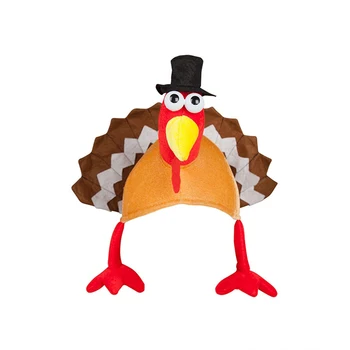 

Thanksgiving Party Cosplay Turkey Hat Adult Carnival Hat Costumes Stage Performance Props Dress Party Costumes Accessories