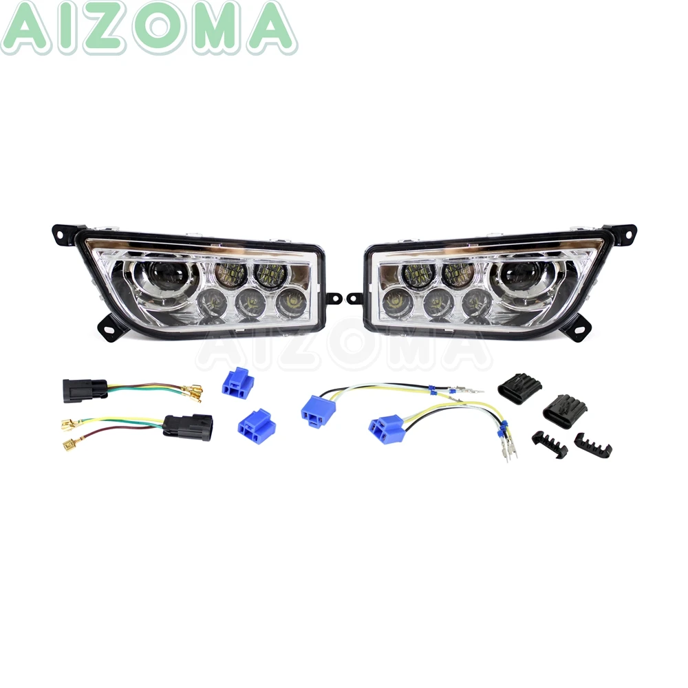 UTV правый+ левый светодиодный передний DRL фары для Polaris RZR 900& RZR 1000 S/XP- Atv ходовые сигнальные фары