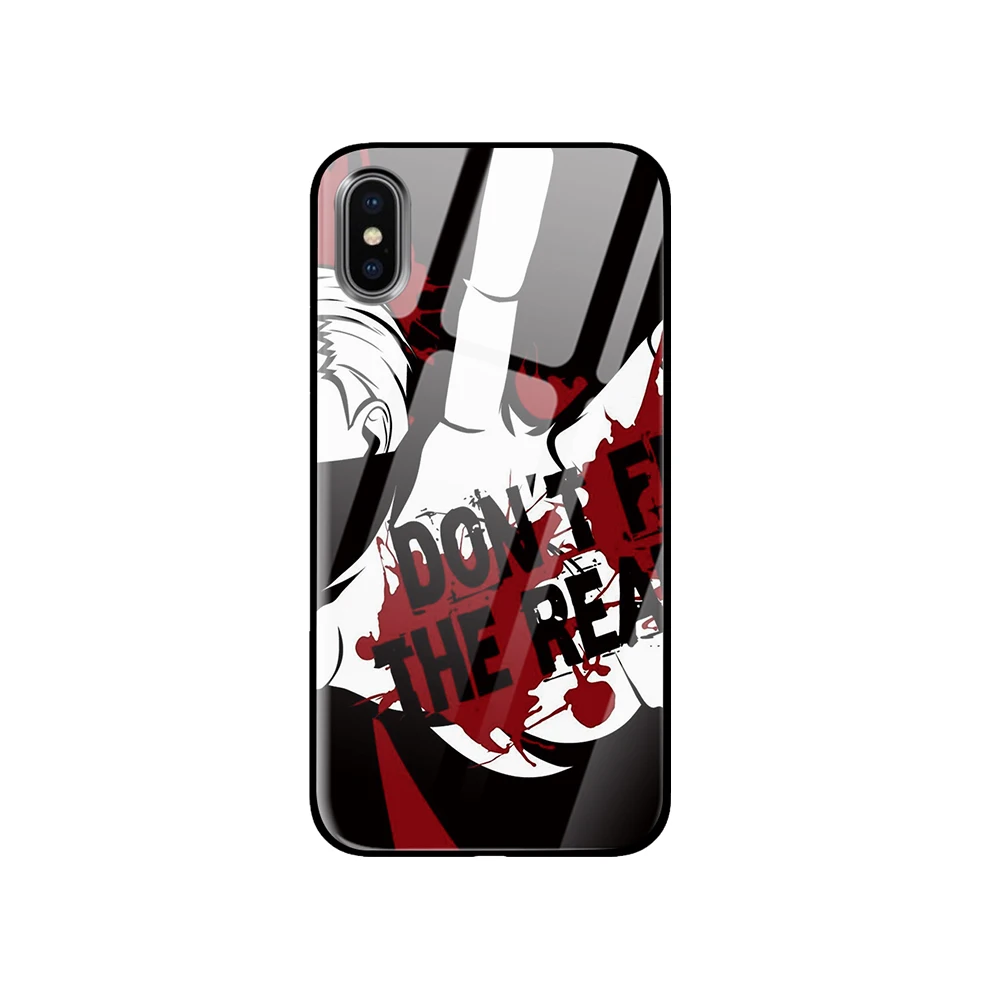 Аниме Наруто Akatsuki чехол закаленное стекло телефонные чехлы для iPhone 5 5S SE 6 6s 7 8 Plus X XS Max XR задняя крышка
