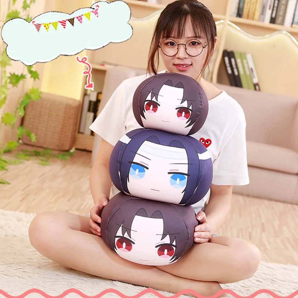 Мультяшная хлопковая Подушка игрушка кукла Mo Dao Zu Shi Humanoid Подушка Wei Wuxian LanWangji мультфильм фигура Подушка Аниме вокруг подушки