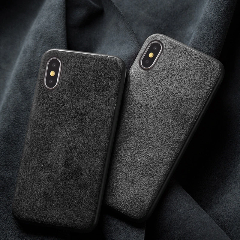 Чехлы для телефонов iPhone X Xs Max Xr 6 6S 7 8 Plus 7p p чехол из мягкой замши ТПУ силиконовая