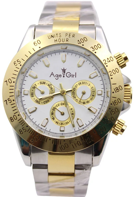 

FamousNew Brand Mens Automatic Mechanical Self Wind Stainless Steel Silver Gold Black White Classic Gent's Watch 40mm