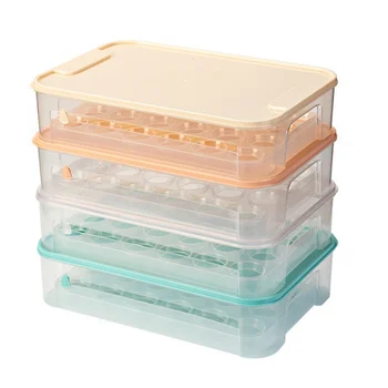 

Egg Storage Boxes Stackable Portable Food Keep Fresh Case For Refrigerator For Home Kitchen Egg Storage Organizer Boxes
