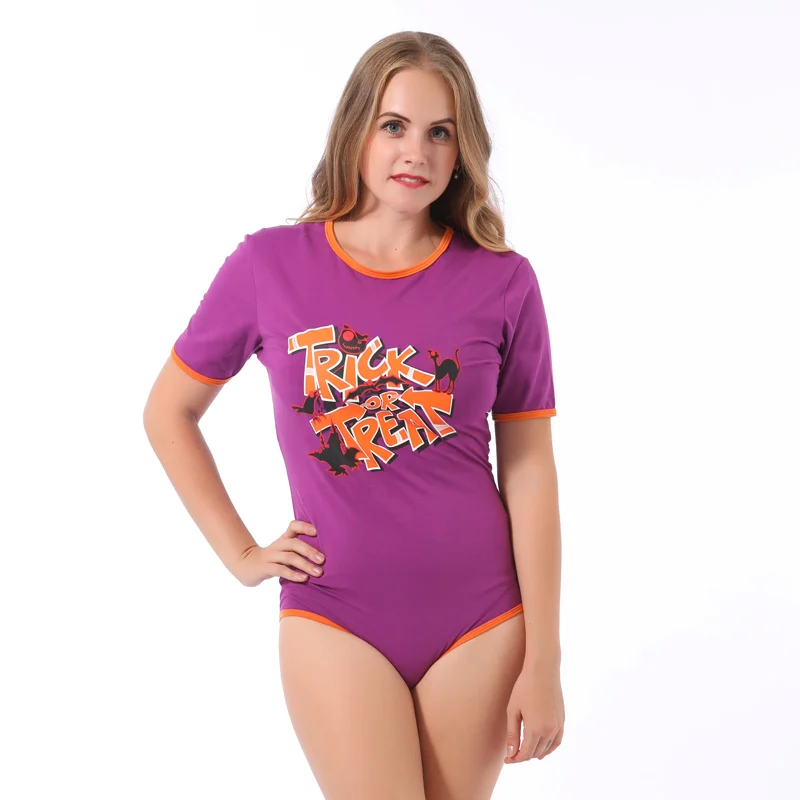 

ABDL Adult Large Pacifi Oneseie Halloween Printed Adult Baby Onesie DDLG Little Girl Romper
